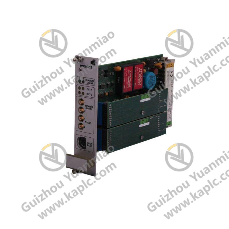 Emerson MMS6312 Dual Channel Rotational Speed Monitor - Precision Monitoring for Industrial Control 