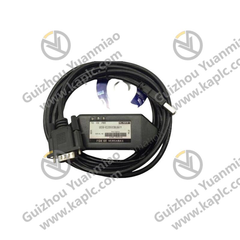 GE IC200CBL001 - Industrial Communication Serial Cable, for PLCs & Control Systems