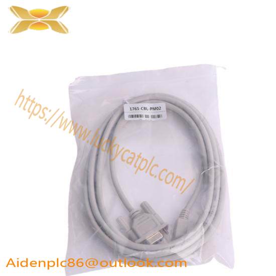1761-CBL-PM02 8-Pin Mini DIN to 9-Pin D Shell RS232 Cable