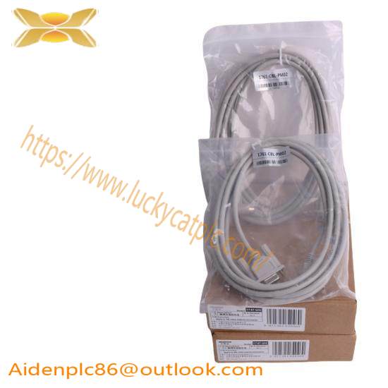 1761-CBL-PM02 8-Pin Mini DIN to 9-Pin D Shell RS232 Cable