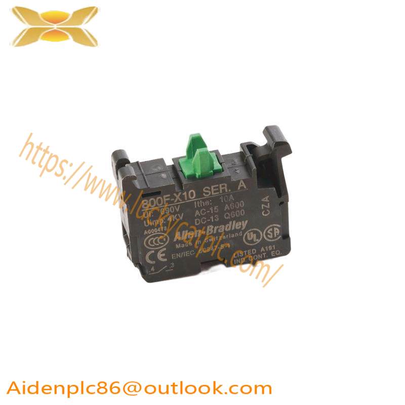 Contact Block 800F-X10 Contact Block, 22.5mm, Plastic, 1 Normally Open