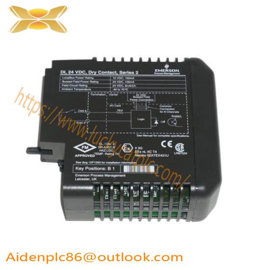 EMERSON KJ3201X1-BA1 12P253X52 Discrete Input Card