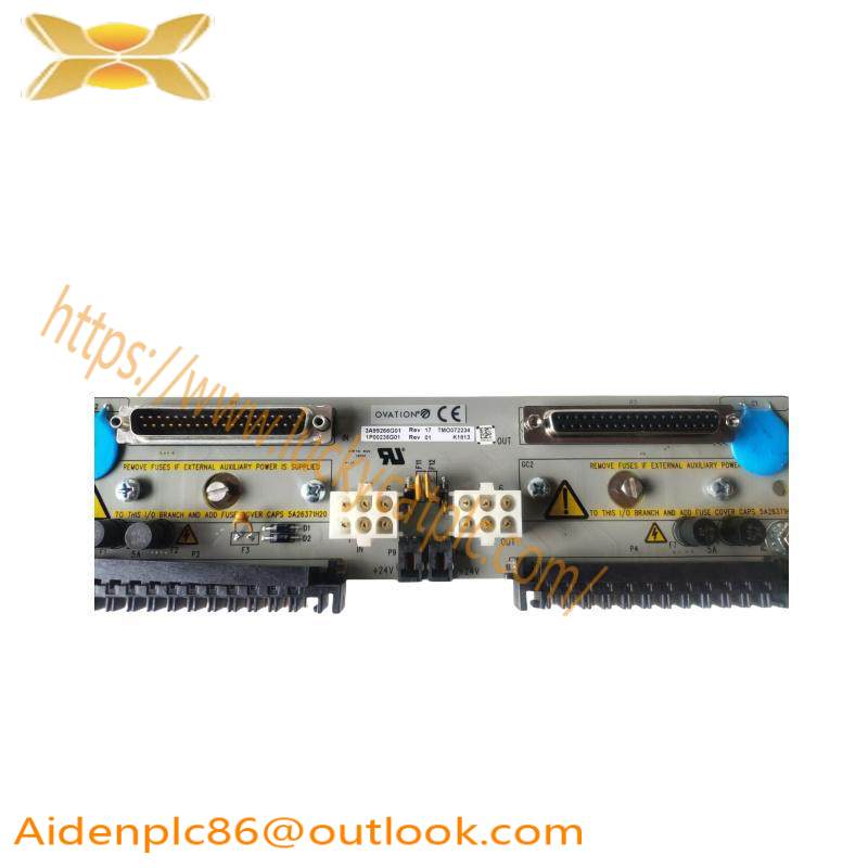 Emerson Ovation 3A99266G01 Local Input Output Transition Panel