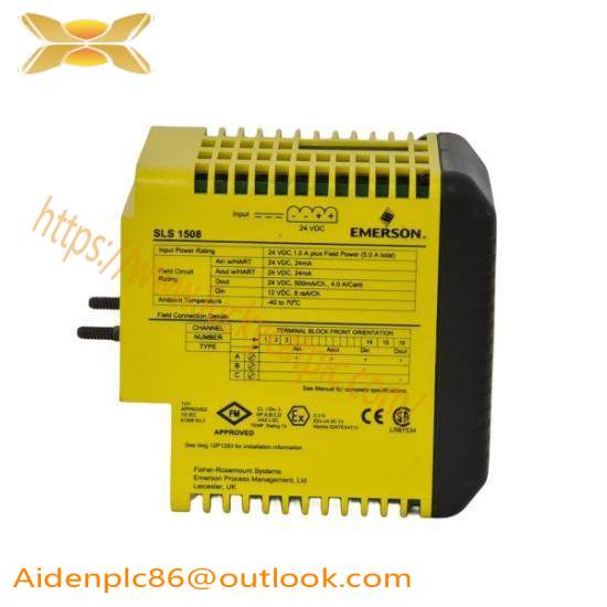 EMERSON SLS1508 KJ2201X1-BA1 12P3162X122 DeltaV SIS Smart Logic Solver