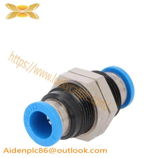 FESTO QSS-8 153159  Push-In Bulkhead Connector 8mm NOP