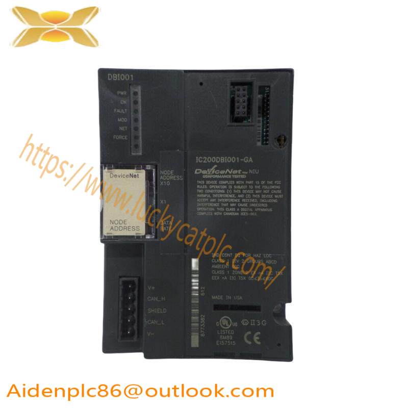 GE Fanuc IC200DBI001 (I/O) DeviceNet Network Interface Unit