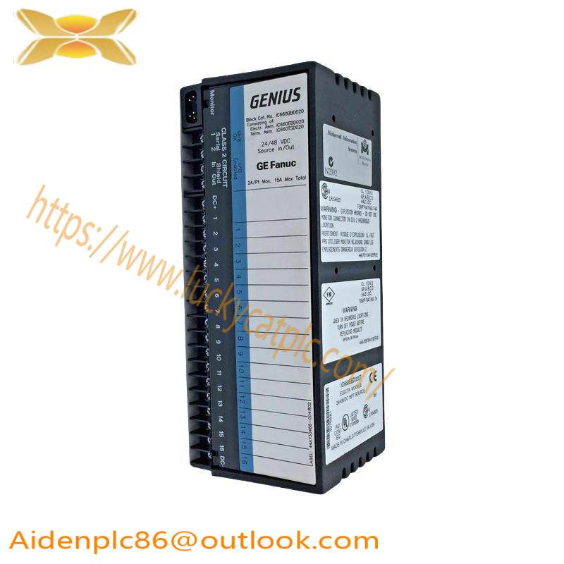 GE IC660BBD020 I/O Interface Block
