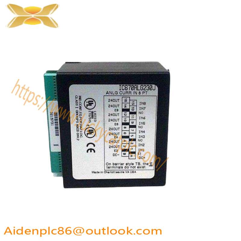 GE IC670ALG230 Analog Input Current 8 Channel Module