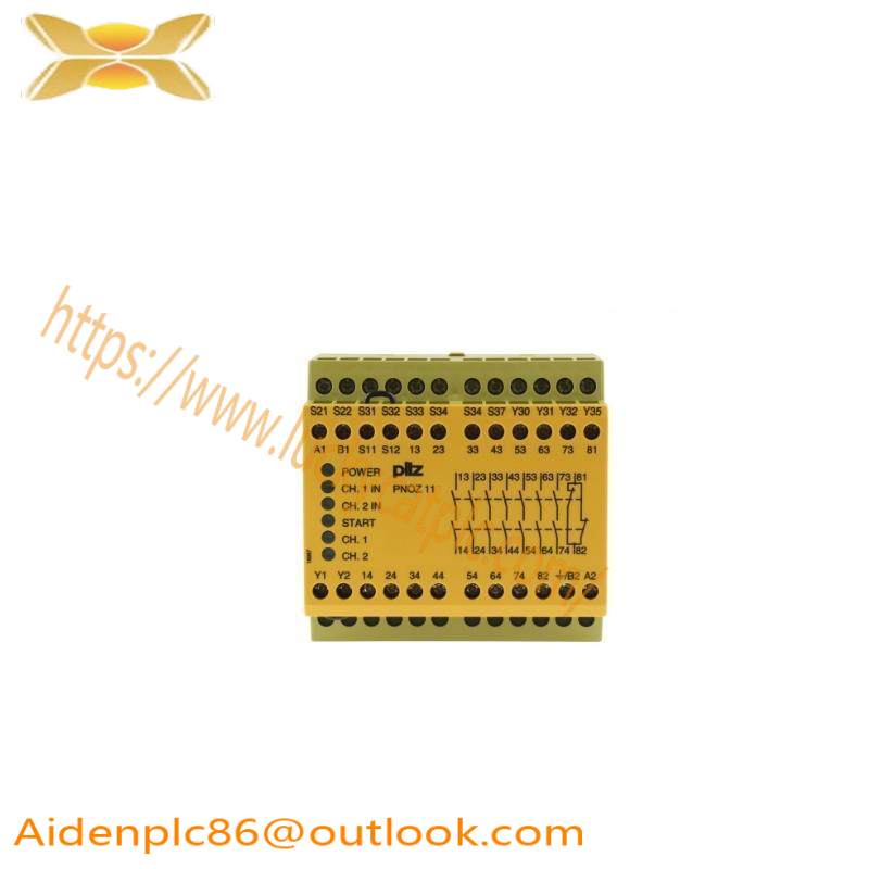 PILZ PNOZ 11 Series Dual-Channel Safety Switch/Interlock Safety Relay