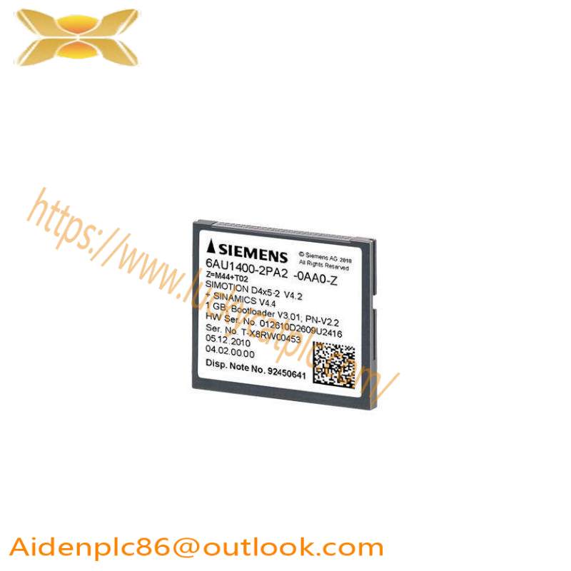 SIEMENS 6AU1400-2PA02-0AA0 1 GB Compact Flash Card