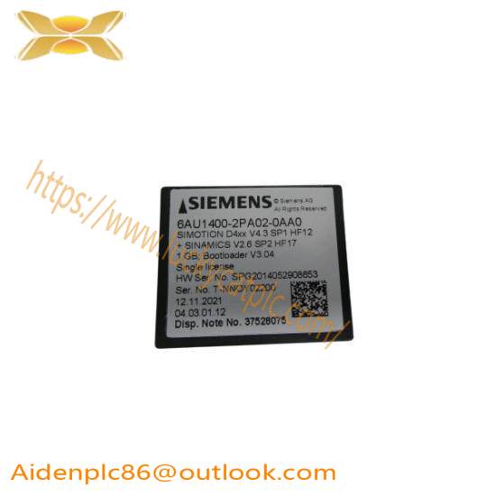 Siemens 6AU1400-2PA02-0AA0 Flash Card