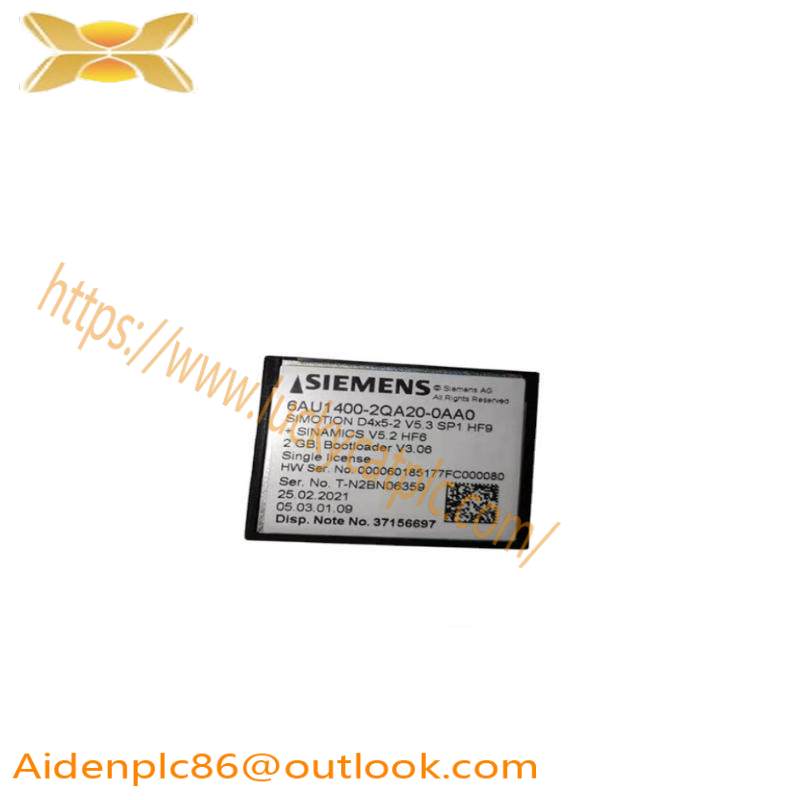 SIEMENS 6AU1400-2QA20-0AA0 Compact Flash Card