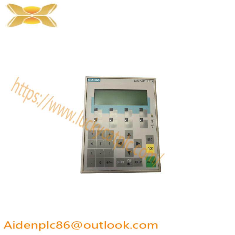 SIEMENS 6AV3607-1JC20-0AX1 OPERATOR INTERFACE
