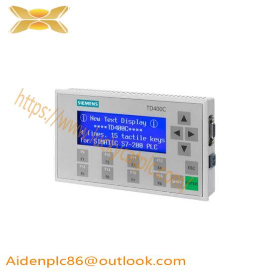 SIEMENS 6AV6 640-0AA00-0AX0 TD400C text display