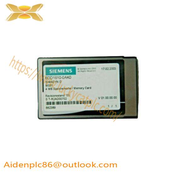 SIEMENS 6DD1610-0AK0 flash memory module