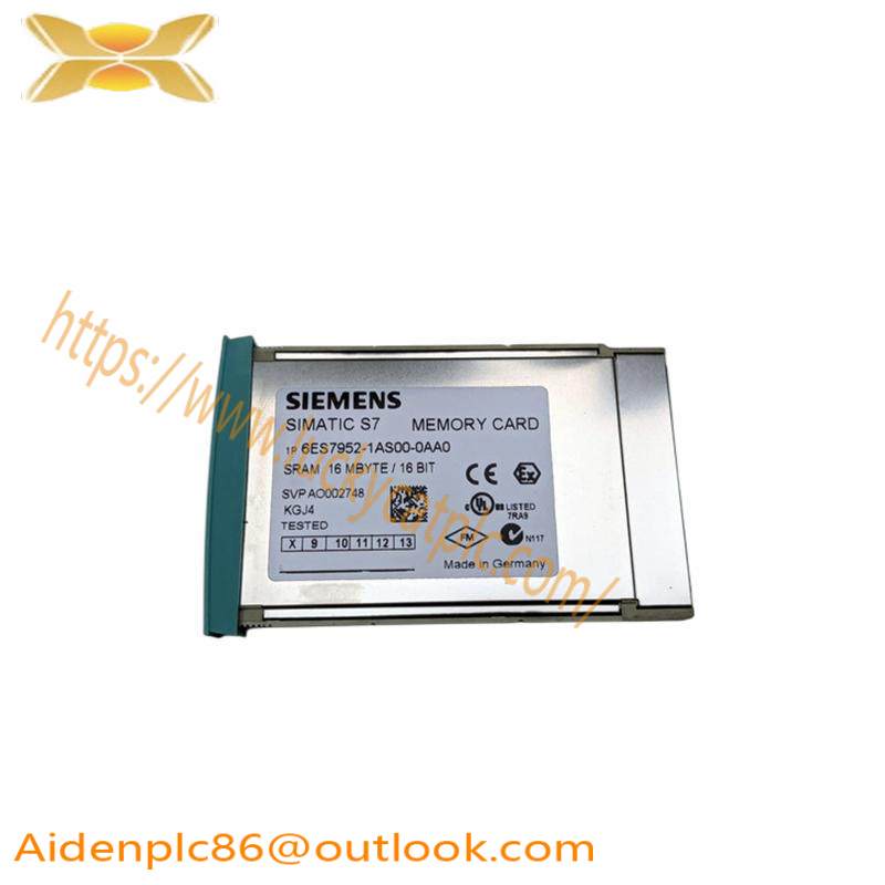 SIEMENS 6ES7952-1AS00-0AA0 MEMORY RAM CARD