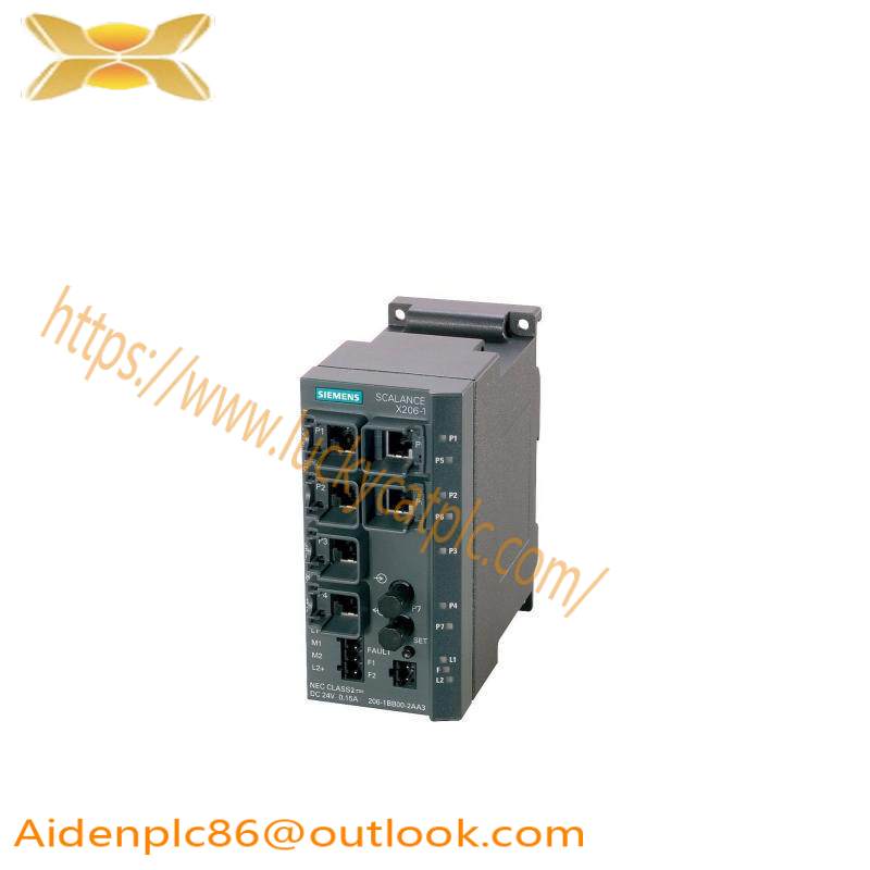 Siemens 6GK5206-1BB10-2AA3 managed ie switch, 6 x 10/100mbit/s rj45 ports