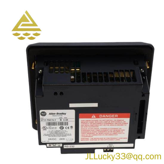 2711-T6C1L1 PanelView 600 Color/Touch RIO/RS-232-Printer, DC Power