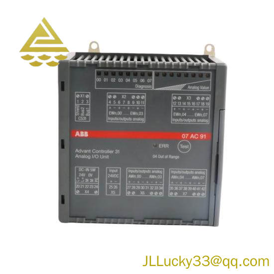 ABB 07AC91 GJR5252300R0101  Analog I/O Unit