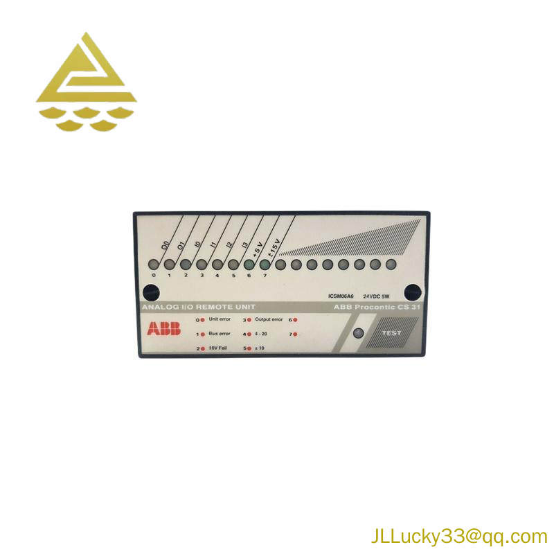 ABB ICSM06A6 FPR3350601R1062 Analog I/O Remote Unit