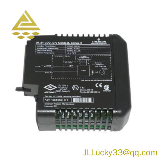 EMERSON KJ3201X1-BA1 12P253X52 Discrete Input Card