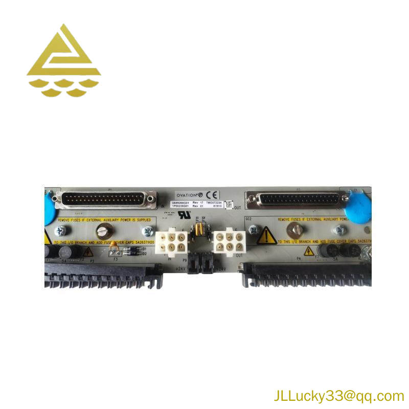 Emerson Ovation 3A99266G01 Local Input Output Transition Panel