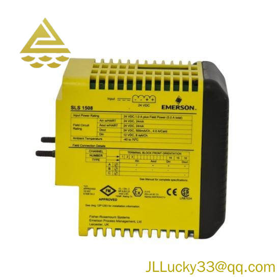 EMERSON SLS1508 KJ2201X1-BA1 12P3162X122 DeltaV SIS Smart Logic Solver