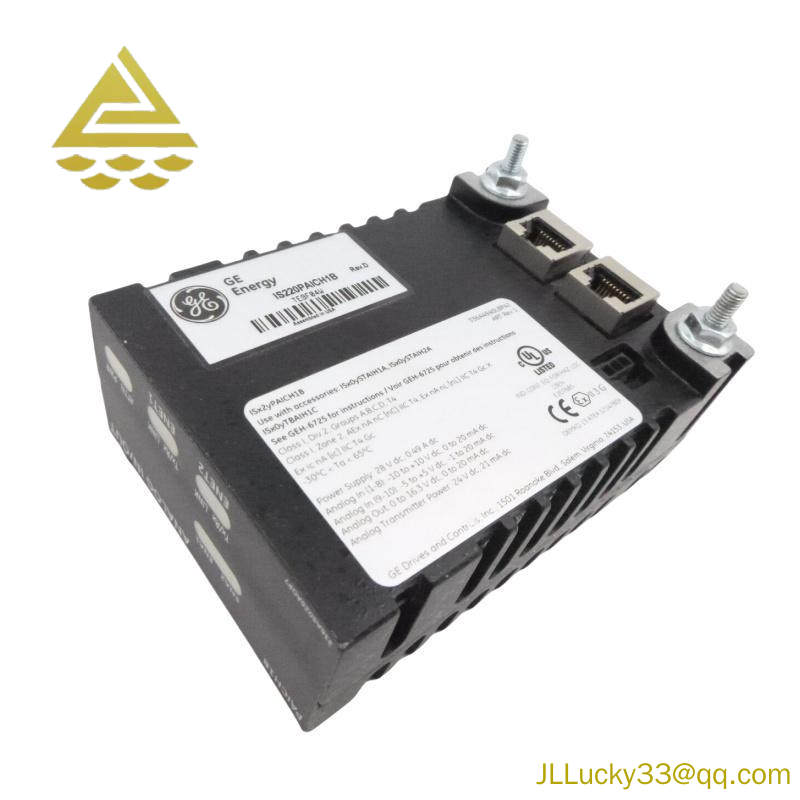GE IS220PAICH1B 10 analog input and 2 analog outputs
