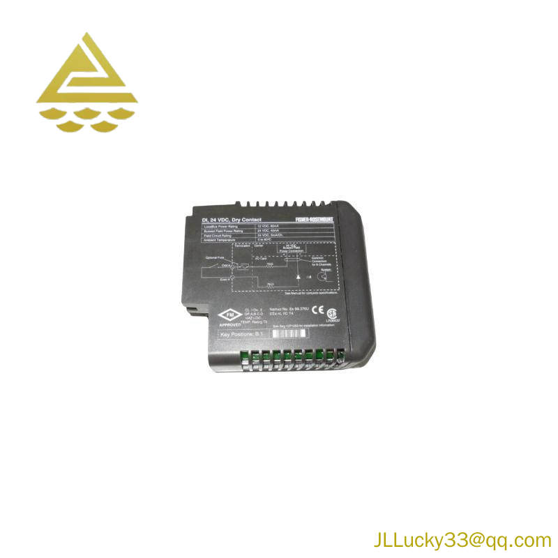 EMERSON KJ3001X1-BB1 12P0550X132 DI 8-Channel 24 VDC Dry Contact Card