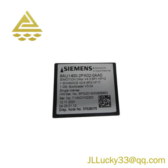 Siemens 6AU1400-2PA02-0AA0 Flash Card