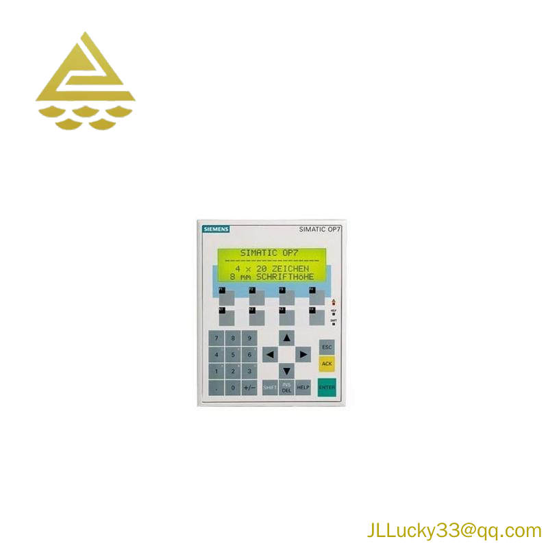 SIEMENS 6AV3607-1JC00-0AX1 Operator Panel OP7/PP LC Display