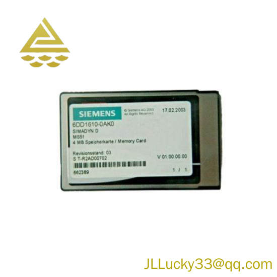 SIEMENS 6DD1610-0AK0 flash memory module