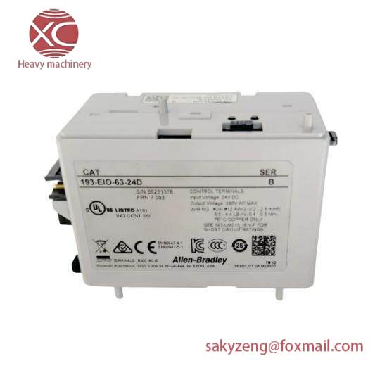 193-EIO-63-24D  193EIO6324D I/O Overload Control Module Relay