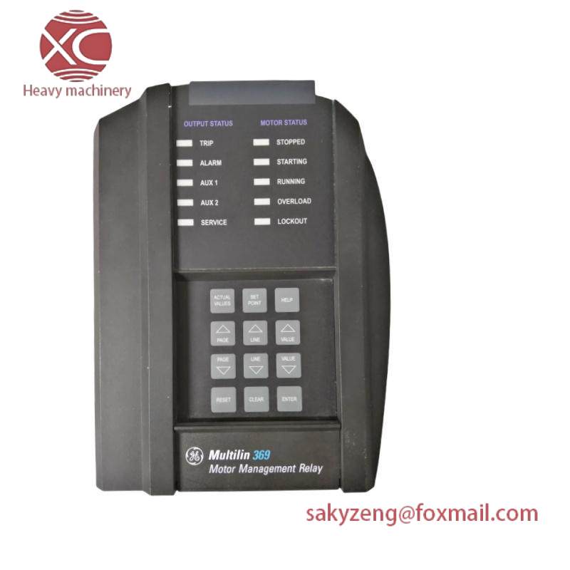 GE 369-HI-R-M-0-0 Motor Management Digital Relay