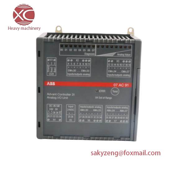 ABB 07AC91 GJR5252300R0101  Analog I/O Unit