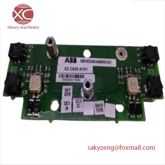 ABB 3BHE036346R0101 XZ C825 A101 Card