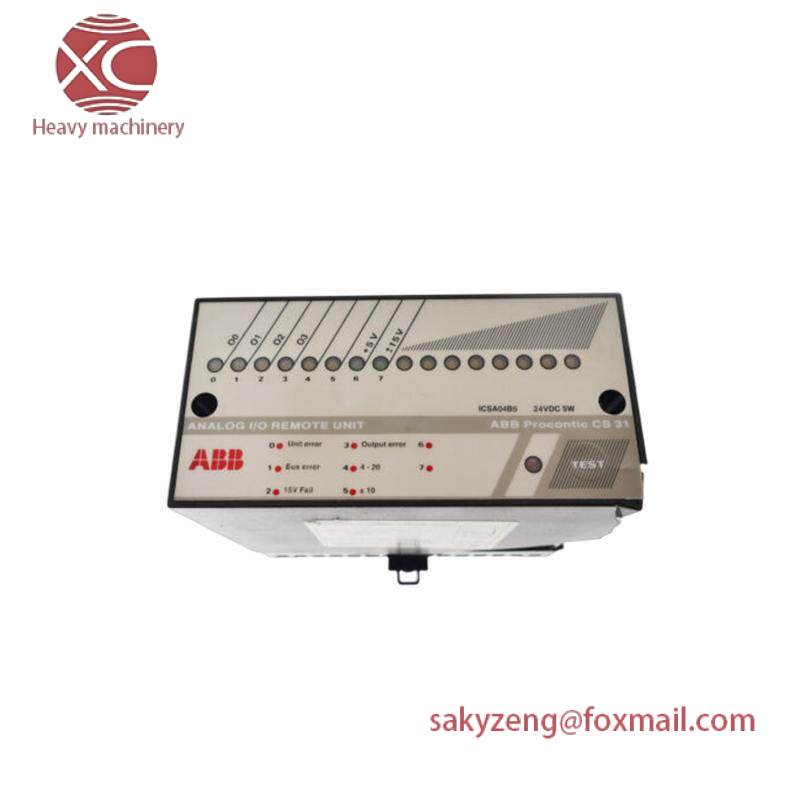 ABB ICSA04B5 ANALOG I/O REMOTE UNIT