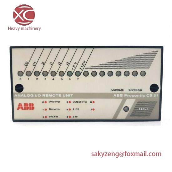 ABB ICSM06A6  Analog I/O Remote Unit