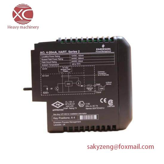 Emerson DeltaV VE4005S2B1 Analog Output Card