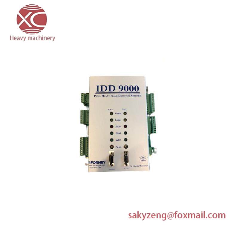 FORNEY IDD 9000 408100-00 Panel Mount Dual Channel Flame Amplifier