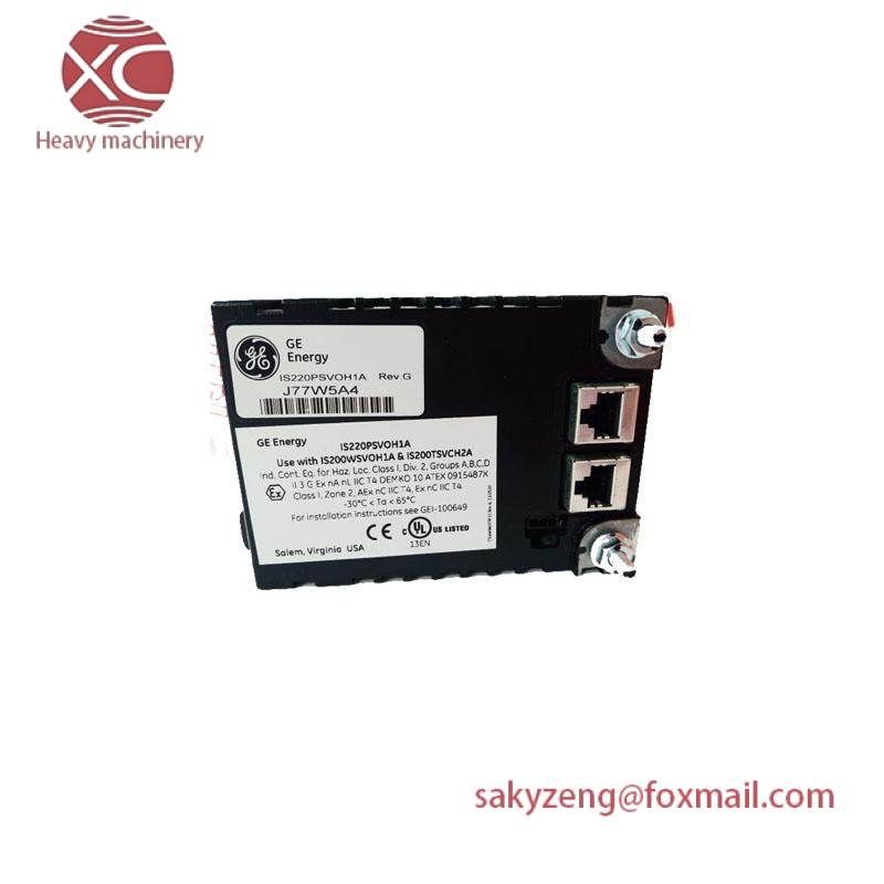 GE IS220PSVOH1A,REV D Boards & Turbine Control