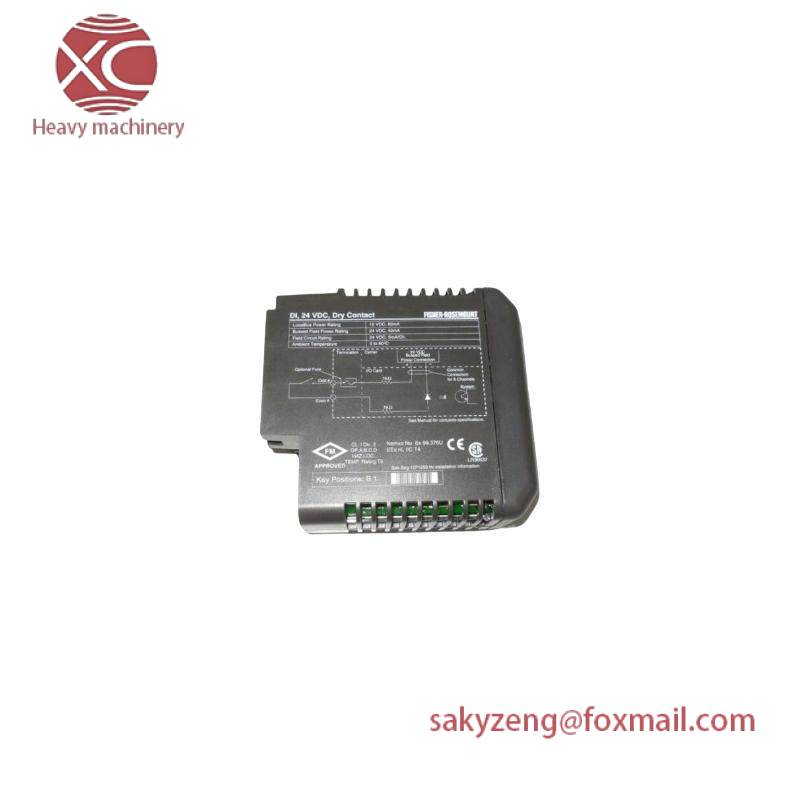 EMERSON KJ3001X1-BB1 12P0550X132 DI 8-Channel 24 VDC Dry Contact Card