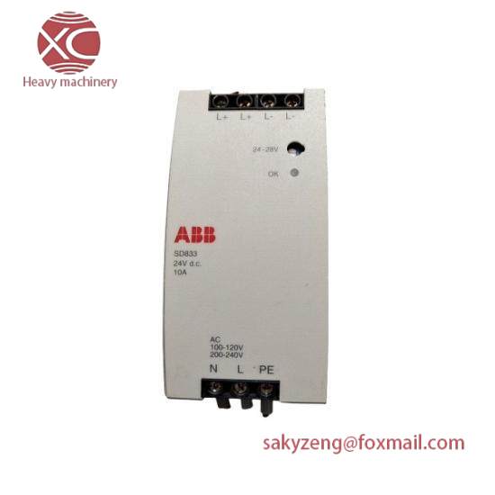 SD833 3BSC610066R1  Power Supply  ABB