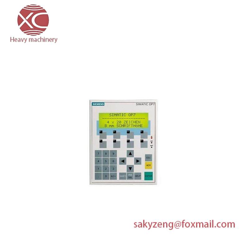 SIEMENS 6AV3607-1JC00-0AX1 Operator Panel OP7/PP LC Display