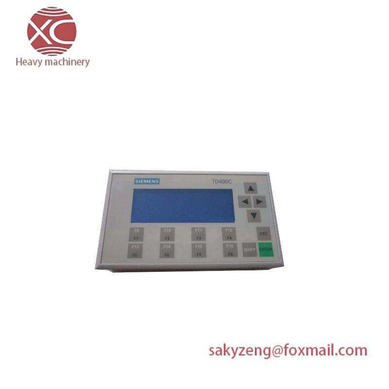 SIEMENS 6AV6640-0AA00-0AX0 TD400C text display