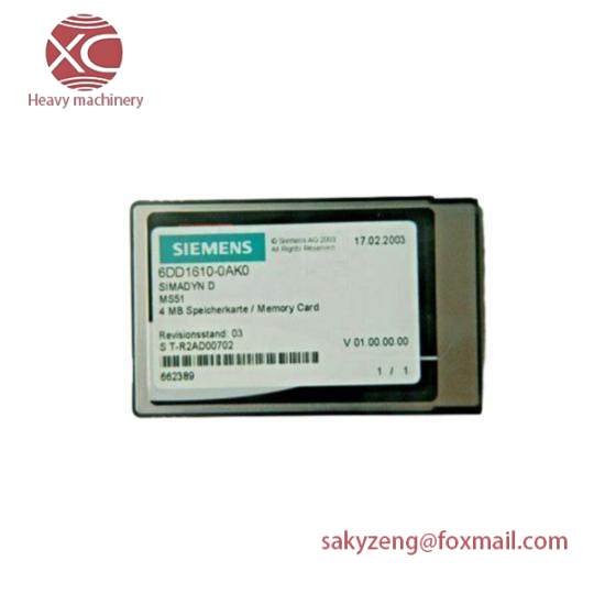 SIEMENS 6DD1610-0AK0 flash memory module