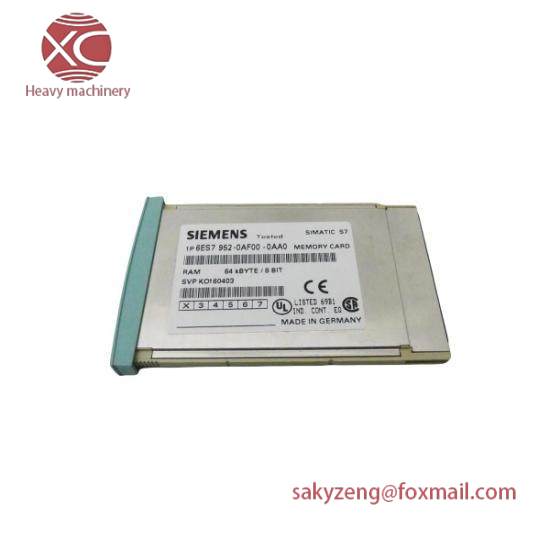 Siemens 6ES7 952-0AF00-0AA0  RAM Memory Card - 4MB