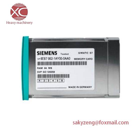 Siemens 6ES7 955-2AM00-0AA0  RAM Memory Card - 4MB