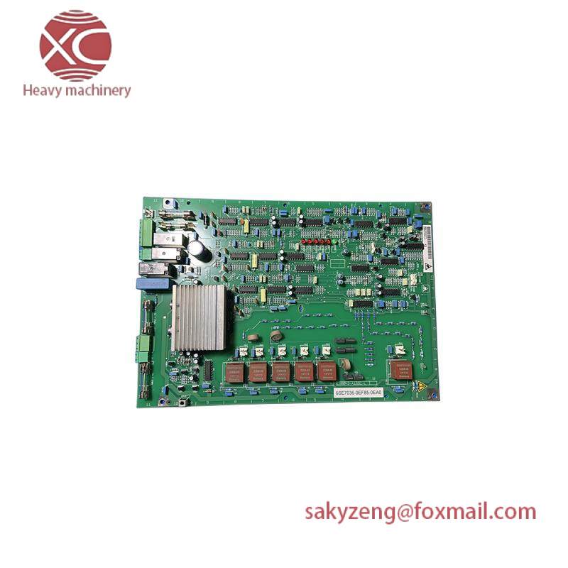 SIEMENS 6SE7036-0EF85-0EA0 PC BOARD ASSEMBLY