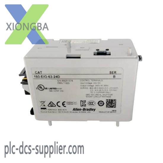 193-EIO-63-24D 193EIO6324D I/O Overload Control Module Relay